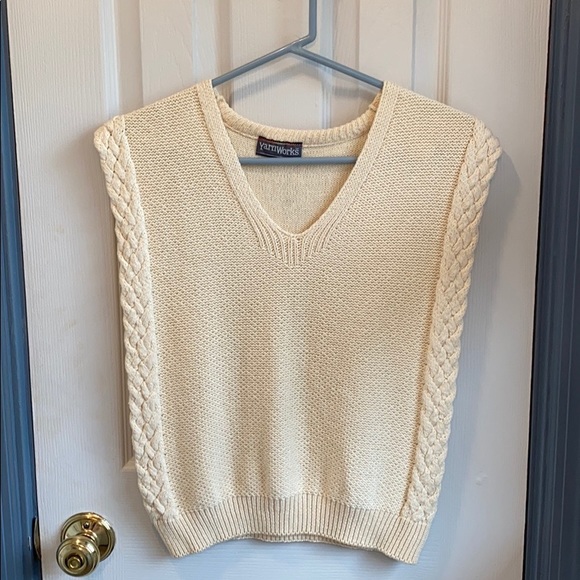Yarn Works Tops - Yarn Works Heavy Cotton Open-Side Vest